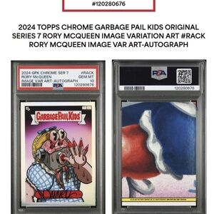Topps Garbage Pail Kids Chrome Card - Multicolor